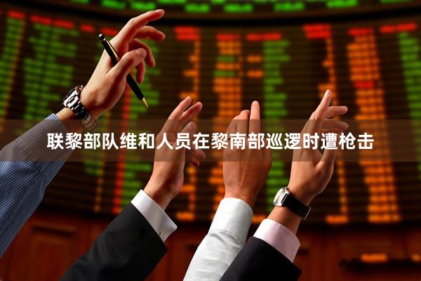 联黎部队维和人员在黎南部巡逻时遭枪击