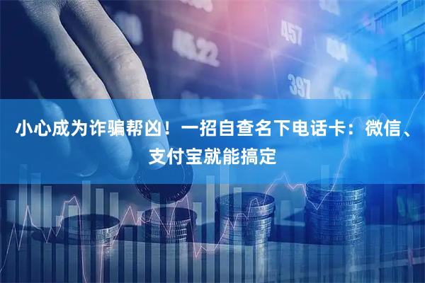 小心成为诈骗帮凶！一招自查名下电话卡：微信、支付宝就能搞定